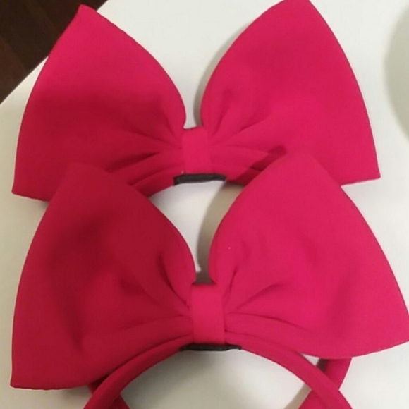 Red Bow Headband - Picture 6 of 7